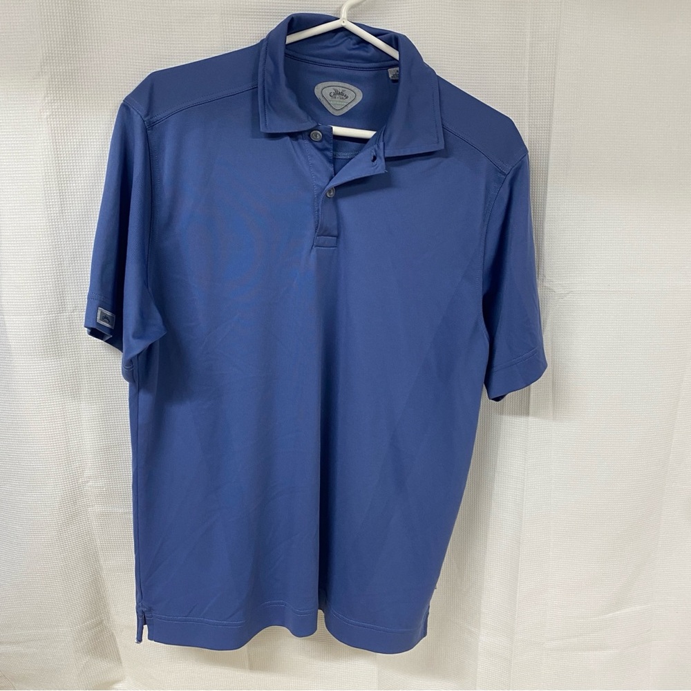 Callaway Golf Blue Polo Shirt Men’s Small Performance